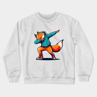 Dabbing Fox Foxes Lover Men Women Kids Crewneck Sweatshirt